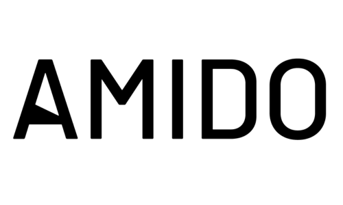 Amido logo i svart