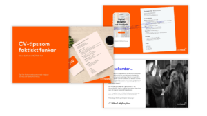 cv-guiden bild på hur guiden ser ut.