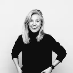 Svartvit profilbild på Josefine Saaraste.